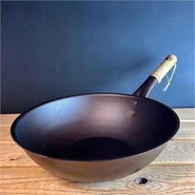 Tweedekans Wok van Plaatstaal Teflonvrij 34 cm Netherton Foundry