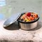 Lunchbox Rond van Gerecycled RVS en Siliconen Ring 15x6,5 Qwetch