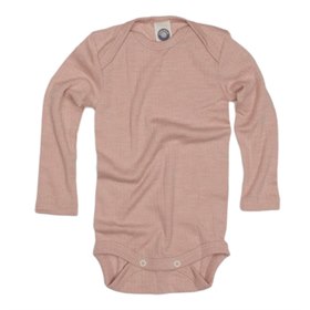 Sale Romper van Biologische Wol, Katoen en Zijde Lange Mouw 98-104 Roze Cosilana