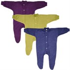 Sale Pyjama 1-delig met Voetjes Biologisch Wollen Badstof Cosilana