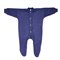 Sale Pyjama 1-delig met Voetjes Biologisch Wollen Badstof Blauw Cosilana