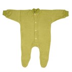 Sale Pyjama 1-delig met Voetjes Biologisch Wollen Badstof Groen Cosilana