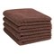 Sale Roodbruine Dots Handdoeken Biologisch Katoen 50x100 cm 4 Stuks Yumeko