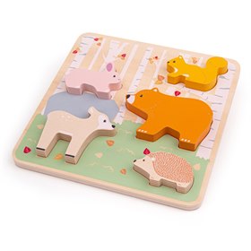 Houten Dierenpuzzel 5 Stukken Bigjigs