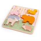 Houten Dierenpuzzel 5 Stukken Bigjigs