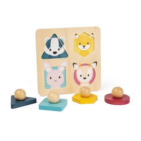 Bosdieren Vormenpuzzel van Hout 4 Stukken Bigjigs