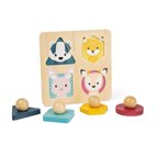 Bosdieren Vormenpuzzel van Hout 4 Stukken Bigjigs