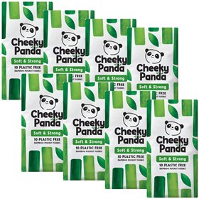 Zakdoekjes van Bamboe in Plasticvrije Verpakking 8 Pakjes Cheeky Panda