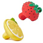 Natuurrubber Bijt- en Badspeeltje Fruit Oli&Carol