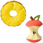 Natuurrubber Bijt- en Badspeeltje Fruit Oli&Carol