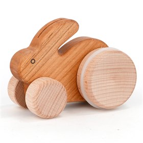 Eco Speelgoedkonijn op Wielen  Bajo