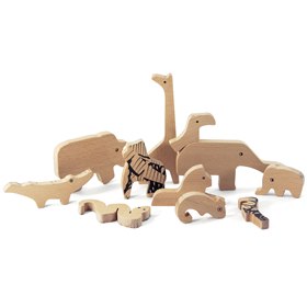 Eco Houten Jungledieren Puzzel Bajo