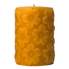 Stompkaars van Bijenwas Bloemen De Muisjes