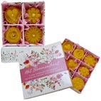 Bijenwaskaarsjes Set Bloemenfeestje Handgemaakt De Muisjes