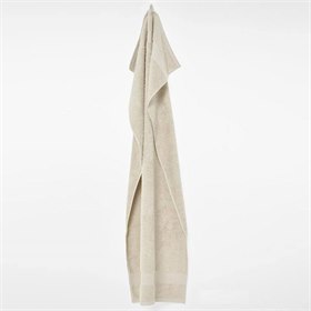 Sale Badcape Bio Katoen met Capuchon en Mini Dots Structuur 75x75 Lichtzand Yumeko