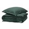 Sale 140x220 Dekbedovertrek Jersey Biokatoen Donkergroen Yumeko