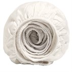 Sale 160x200 Hoeslaken Biologisch Katoensatijn Warm White Yumeko