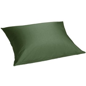 Sale 60x70 Kussensloop Bio Katoensatijn Olijfgroen Yumeko