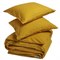 Sale 200x220 Dekbedovertrekset Biokatoen Flanel Okergeel Yumeko