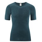 Sale T-shirt Biologische Wol Zijde Man Petrol 6 Living Crafts