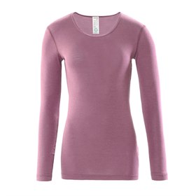 Sale Shirt Lange Mouw Bio Wol Zijde Vrouw Lichtroze 44-46 Living Crafts