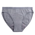 Sale Menstruatieondergoed van Biologisch Katoen Bikini XL Grijs Gemeleerd ImseVimse