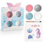 Biologische Kinderschmink set met 4 Kleuren op Waterbasis Mermaid Namaki