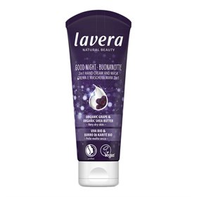 Good Night 2in1 Handcreme en Handmasker voor Droge Huid 75 ml Lavera